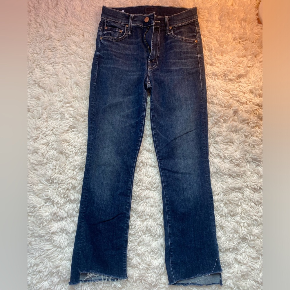 MOTHER raw hem jeans size 24